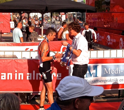 Crossing the line at Challenge Almere 2014